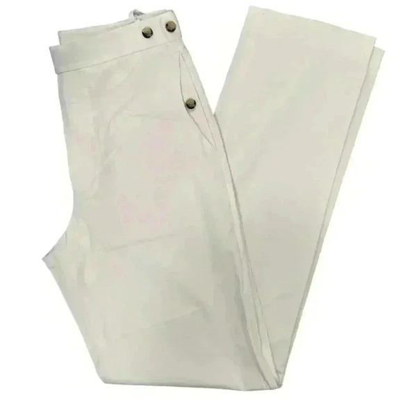 Helmut Lang High Rise Relaxed Fit Lacquered Cotton Suit pants Size 2 - Picture 15 of 15